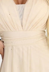 LBD Exclusive Beige Caitlin Plus Size Dress