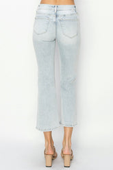 Hazel Blues® | RISEN Mid Rise Cropped Flare Jeans