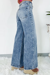 Hazel Blues® | High Waist Wide Leg Jeans