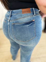 Hazel Blues® | Judy Blue Mid Rise Rigid Magic Release Hem Jeans