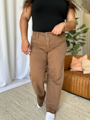 Hazel Blues® | RFM High Rise Garment Dye Wide Leg Jeans