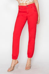 Hazel Blues® | RISEN High Waisted Jogger Jeans
