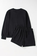 Hazel Blues® | GAME DAY Football Round Neck Long Sleeve Top and Shorts Set