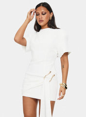 Martini Mini Dress Porcelain
