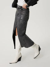 Hazel Blues® | Slit Midi Denim Skirt with Pockets