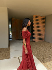 Toledo Dress in Terracota - Shipping from 27/04 to 04/05