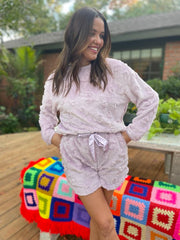 Hazel Blues® | PREORDER: Love To Love You Pajama Short Set in Two Colors