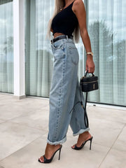 Hazel Blues® | High Waist Wide Leg Jeans