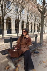 Caramel Coat with Fur