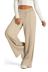 Hazel Blues® | Drawstring Elastic Waist Wide Leg Pants