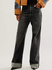 Hazel Blues® | Cuffed Jeans with Pockets