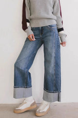 Hazel Blues® | Straight Leg Jeans with Pockets
