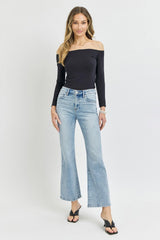 Hazel Blues® | RISEN High Rise Ankle Flare Jeans