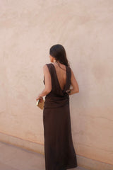 Medina Dress in Brown