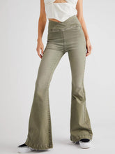 Hazel Blues® | Asymmetric Waist Flare Jeans