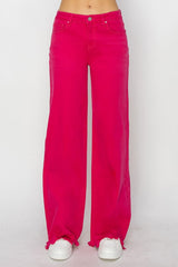 Hazel Blues® | RISEN High Rise Wide Leg Jeans