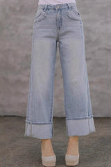 Hazel Blues® | Straight Leg Jeans with Pockets