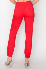 Hazel Blues® | RISEN High Waisted Jogger Jeans