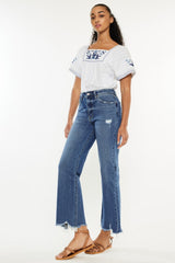 Hazel Blues® | Kancan High Rise Slim Wide Leg Jeans
