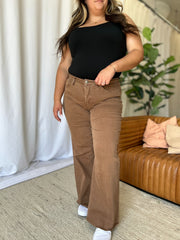 Hazel Blues® | RFM High Rise Garment Dye Wide Leg Jeans