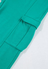 Hazel Blues® | Round Neck Long Sleeve Top and Drawstring Pants Set