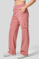 Hazel Blues® | High Waist Straight Leg Cargo Jeans