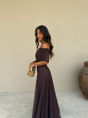 Toledo Dress in Brown - Shipping from 04/05 to 08/05