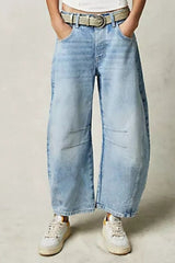 Hazel Blues® | Wide Leg Jeans with Pockets
