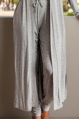 Hazel Blues® | Open Front Long Sleeve Cardigan and Pants Lounge Set