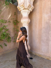 Manila Dress in Brown - Shipping/Envio 06/05 to 13/05