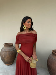 Toledo Dress in Terracota - Shipping from 27/04 to 04/05