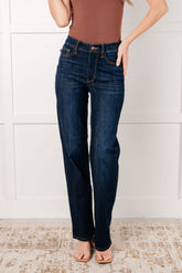 Hazel Blues® | Alaina High Rise Classic Straight Jeans
