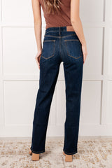 Hazel Blues® | Alaina High Rise Classic Straight Jeans