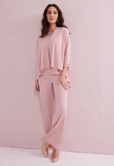 Samantha Jane Pink 3 Piece Trouser Suit