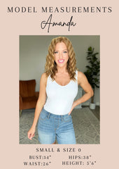 Hazel Blues® | Caroline Mid Rise Control Top Distressed Flare Jeans