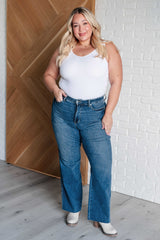 Hazel Blues® | Anita Mid Rise Control Top Vintage Straight