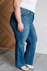 Hazel Blues® | Anita Mid Rise Control Top Vintage Straight