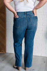 Hazel Blues® | Anita Mid Rise Control Top Vintage Straight