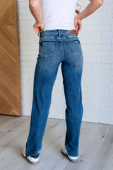 Hazel Blues® | Anita Mid Rise Control Top Vintage Straight
