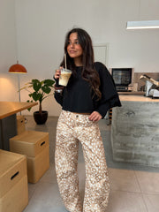 Bambi Print Balloon Pants