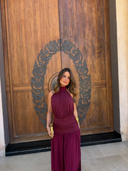 Paloma Dress in Burgundy - Pre-Order