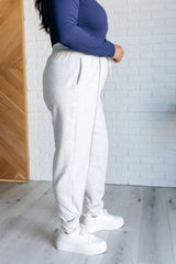 Hazel Blues® | Center Seam Scuba Joggers in Heather Grey