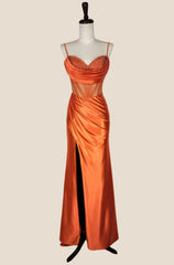 Black Mermaid Satin Long Formal Dress