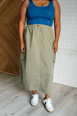 Hazel Blues® | Explain It Away Cargo Skirt