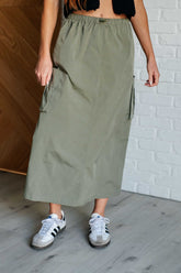 Hazel Blues® | Explain It Away Cargo Skirt