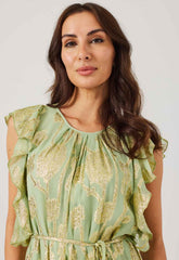 Samantha Jane Sage Hallie Jaquard Dress
