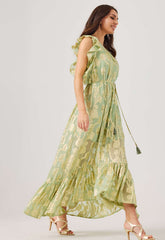 Samantha Jane Sage Hallie Jaquard Dress