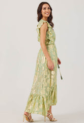Samantha Jane Sage Hallie Jaquard Dress