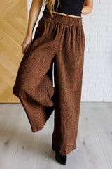 Hazel Blues® | Harmony High Rise Wide Leg Pants in Brown