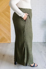Hazel Blues® | Harmony High Rise Wide Pants in Olive